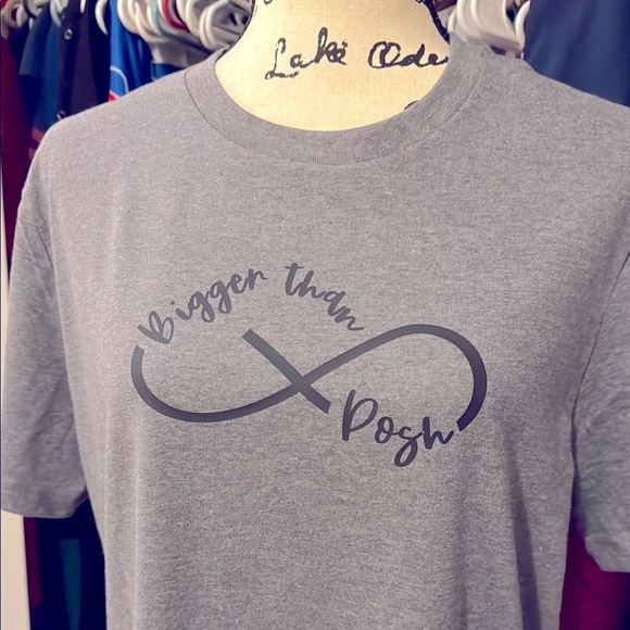 Bigger Than Posh T-Shirt ♾️ | Custom Infinity Graphic Tee | Choose Color & Size - Picture 2 of 6